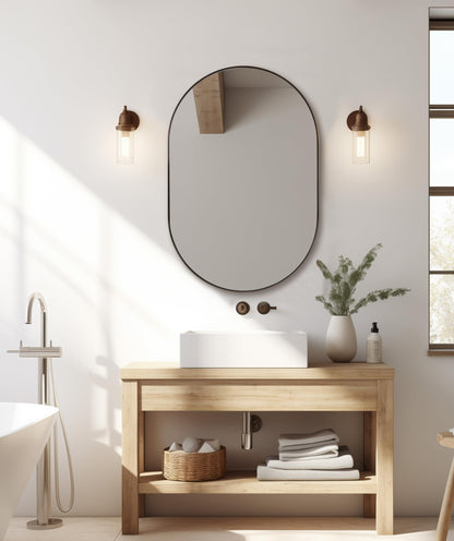 Oval Bathroom Mirror – Modern Wall-Mounted Design