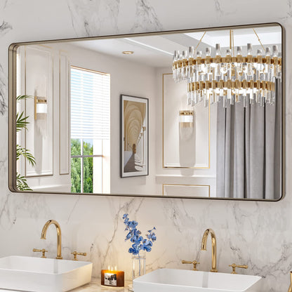 Rounded Rectangle Vanity Mirror – Metal Frame