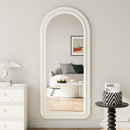 Full-Length Floor Mirror – Soft Flannel Frame