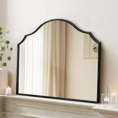 Gold Wall Mirror – Metal Frame Vanity Design