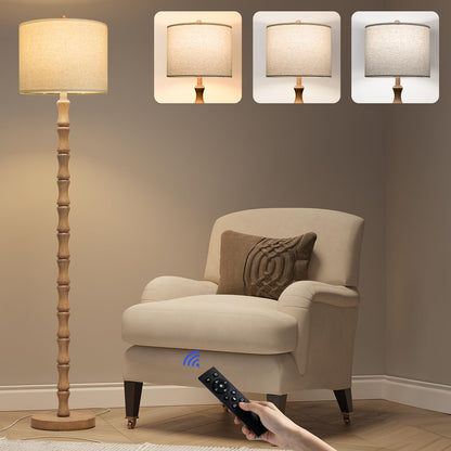 62 Inch Farmhouse Floor Lamp with Rustic Design