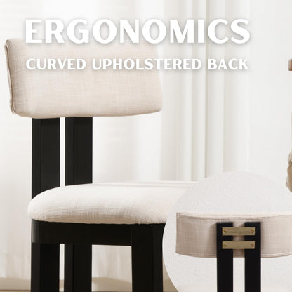 Modern Farmhouse Dining Chairs with Wood Frame