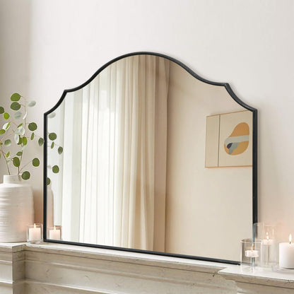Gold Wall Mirror – Metal Frame Vanity Design