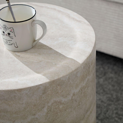 Round Fiberglass Coffee Table with Modern Design