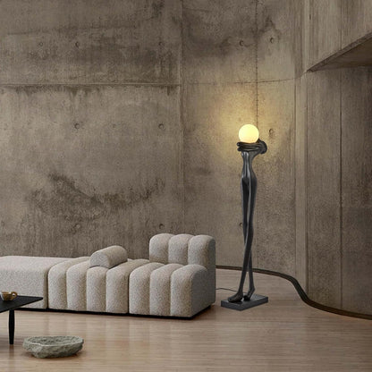 Human Shaped Floor Lamp with Sculptural Design