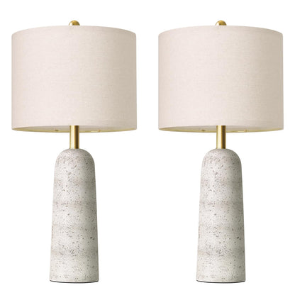 Modern Table Lamps with Sculptural Design Set of 2