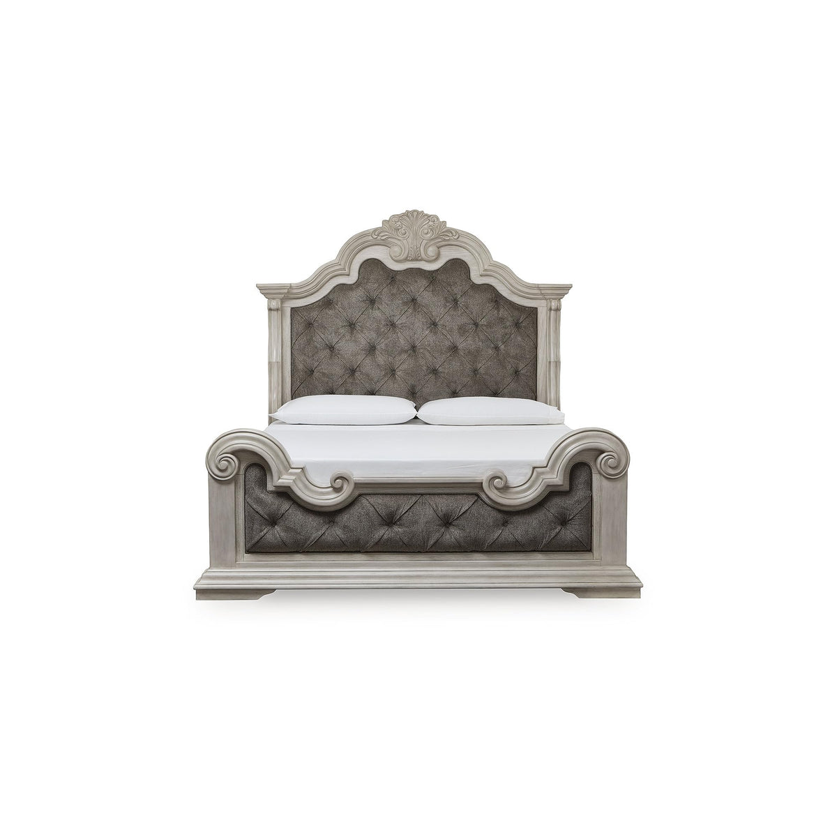 Upholstered Panel Bed – Traditional Tufted Design