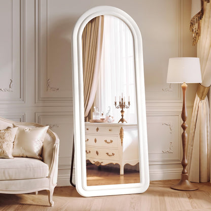 Full-Length Floor Mirror – Soft Flannel Frame