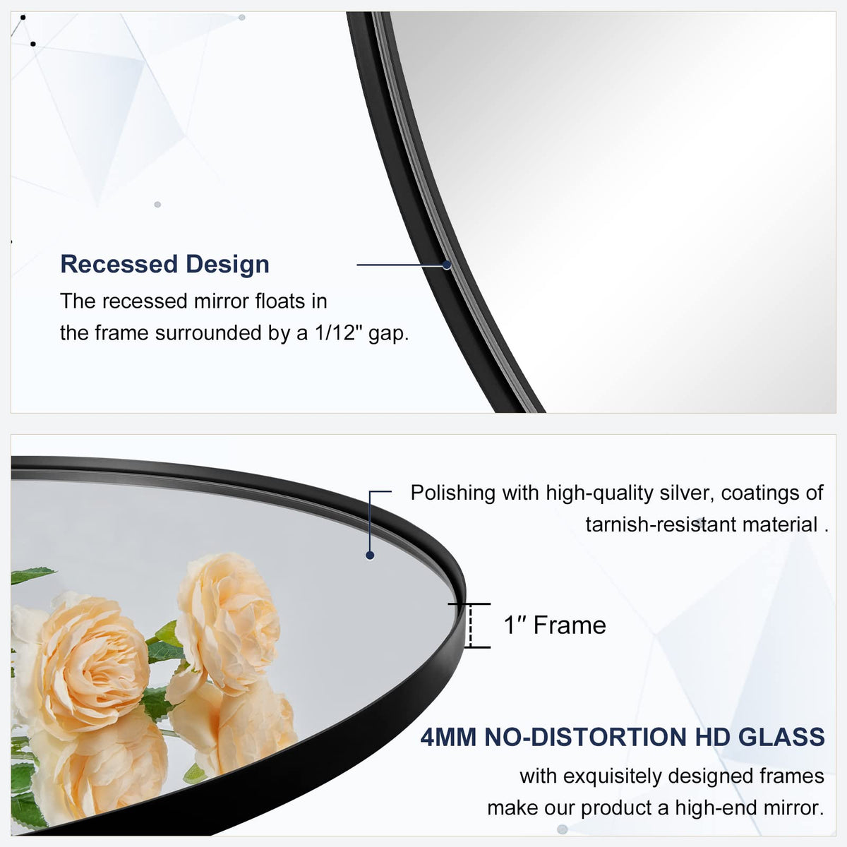 Oval Bathroom Mirror – Modern Wall-Mounted Design