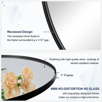 Oval Bathroom Mirror – Modern Wall-Mounted Design