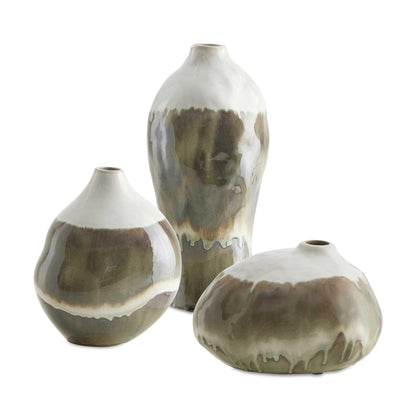 Outdoor Decorative Vases – Sculptural Set of 3