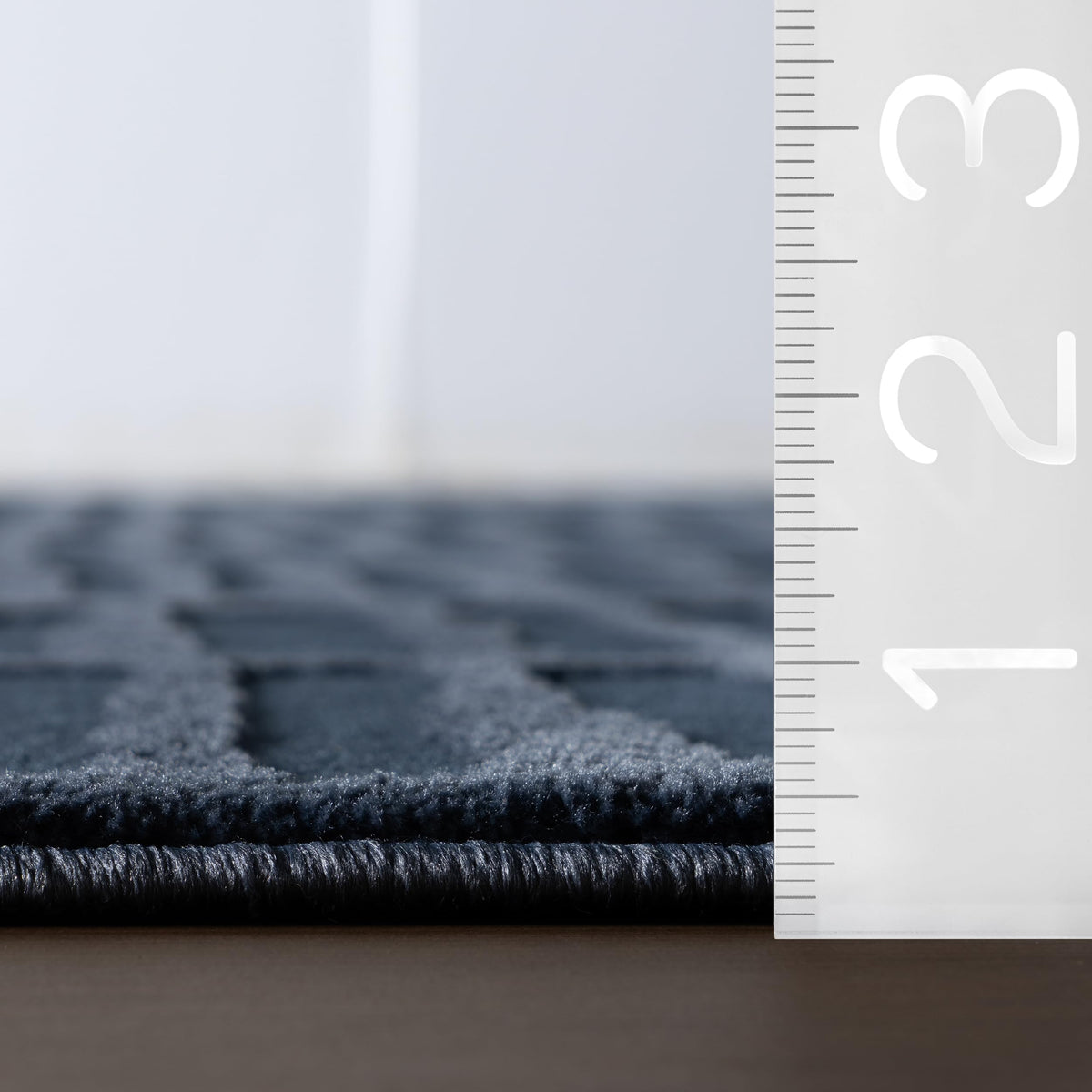 Plaid Jute Area Rug with Natural Woven Texture