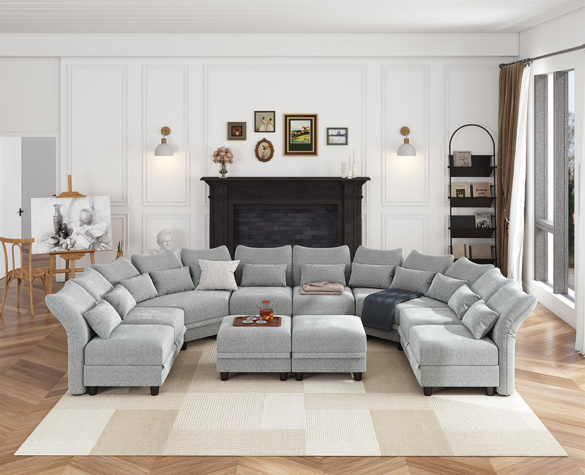 U-Shaped Sectional Sofa – Modern Lounge Design