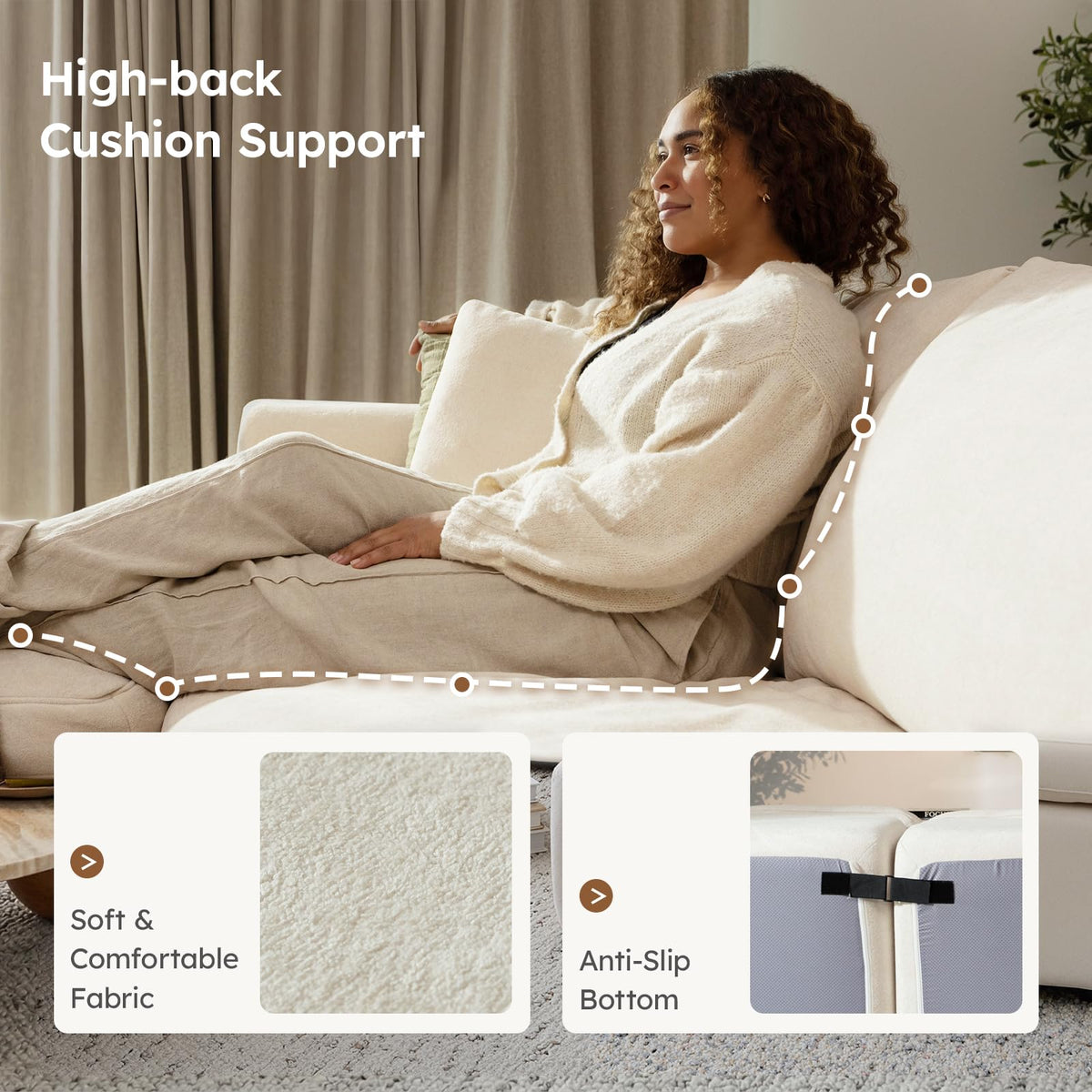 Boneless Sofa – Deep Seat Cloud Lounge Design