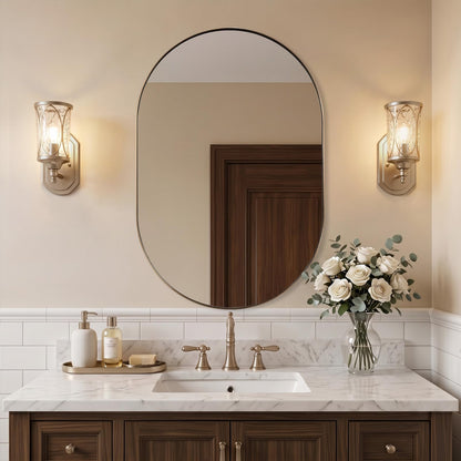Oval Bathroom Mirror – Modern Wall-Mounted Design