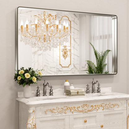 Rounded Rectangle Vanity Mirror – Metal Frame