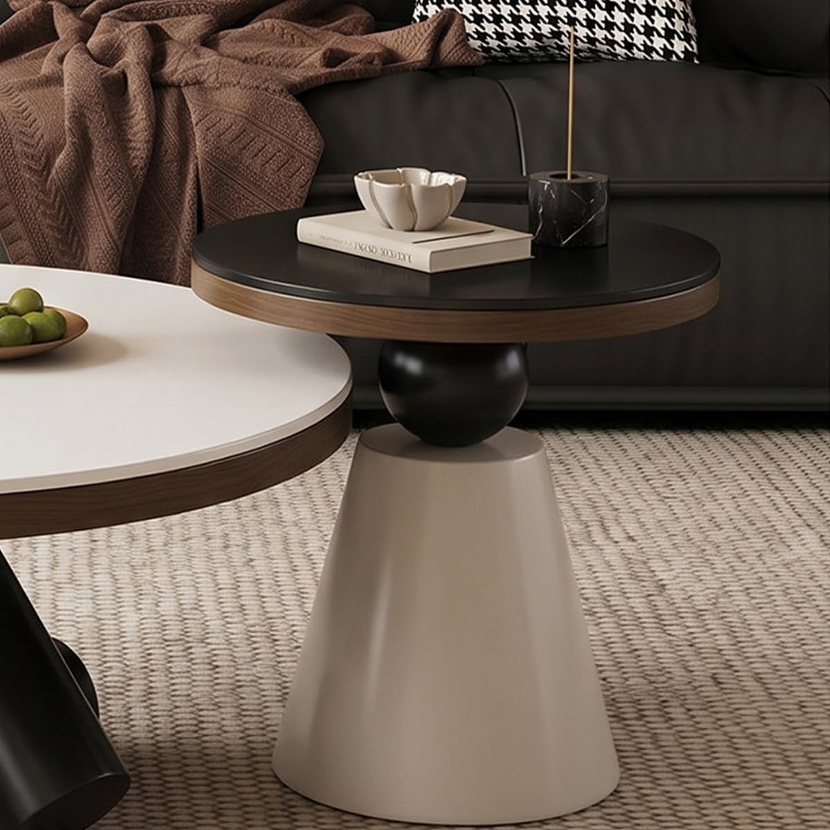 Sintered Stone Coffee Tables – Round Nesting Set