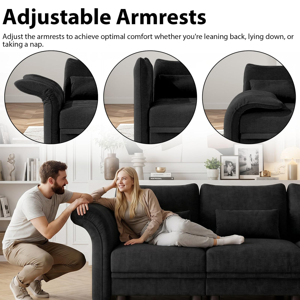 U-Shaped Sectional Sofa – Modern Lounge Design