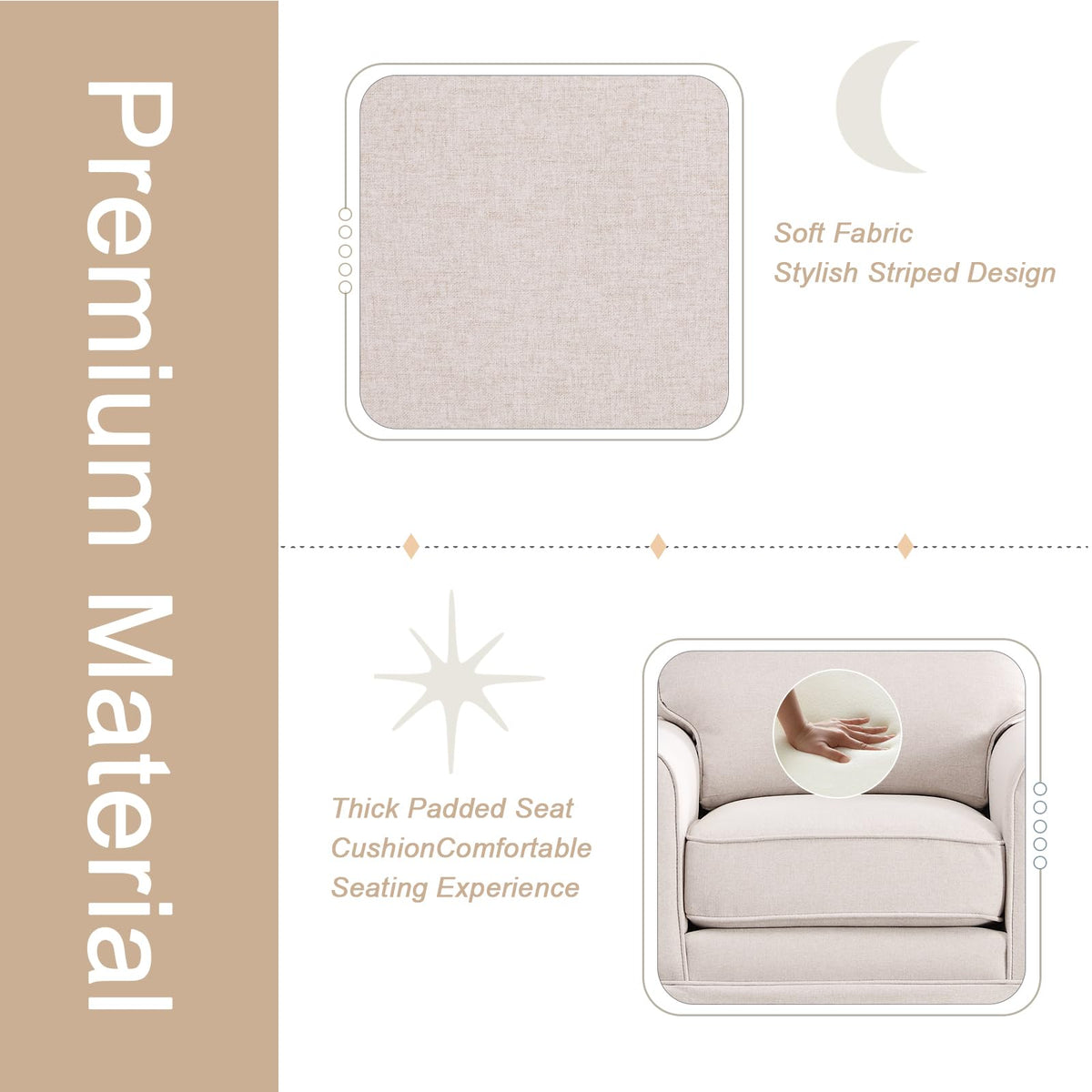 Mid-Century Swivel Barrel Chair – Modern Accent