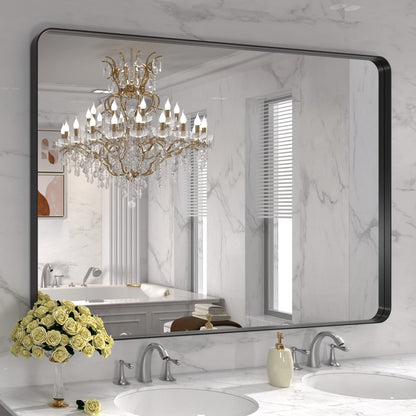 Rounded Rectangle Vanity Mirror – Metal Frame