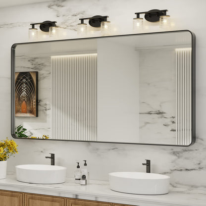 Rounded Rectangle Vanity Mirror – Metal Frame