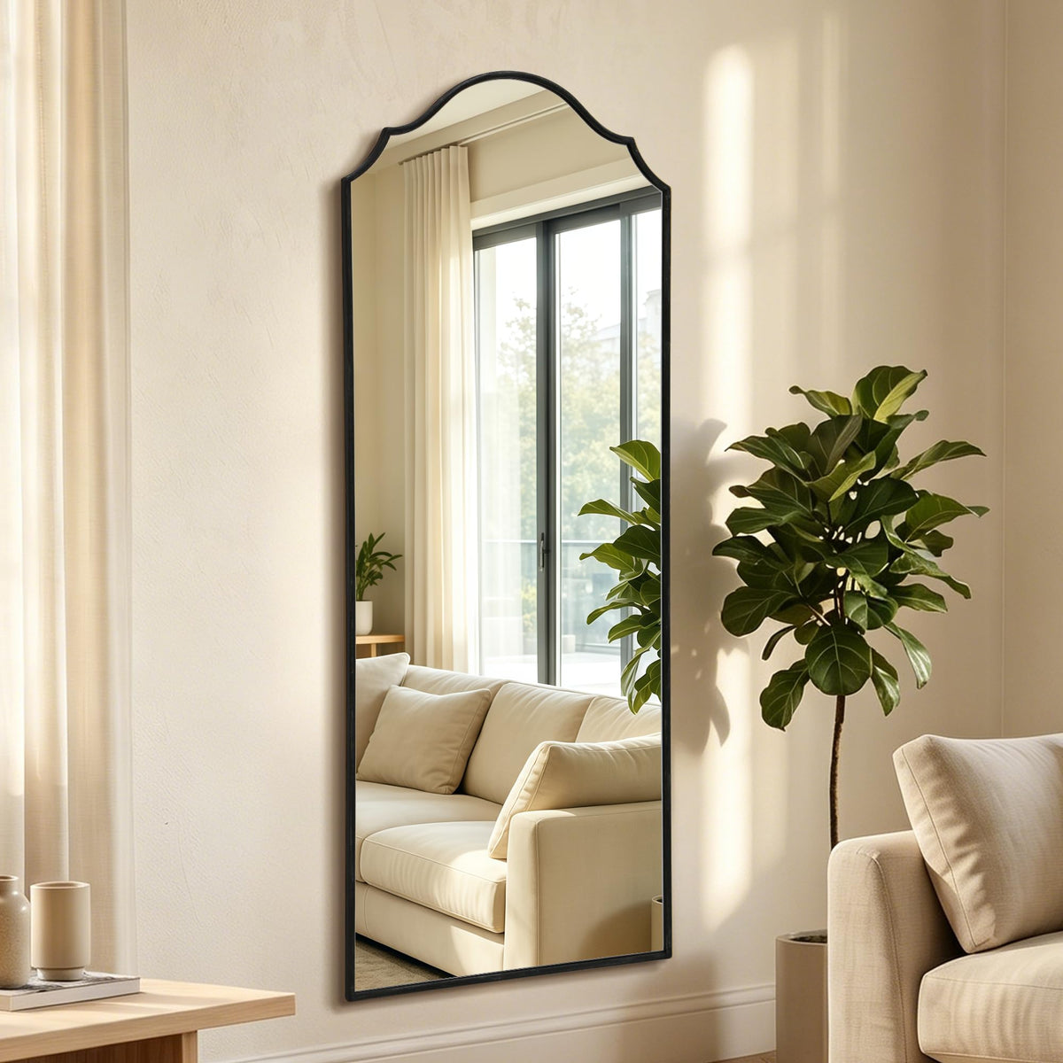 Gold Wall Mirror – Metal Frame Vanity Design