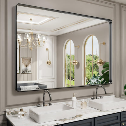 Rounded Rectangle Vanity Mirror – Metal Frame