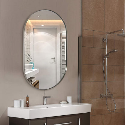 Oval Bathroom Mirror – Modern Wall-Mounted Design