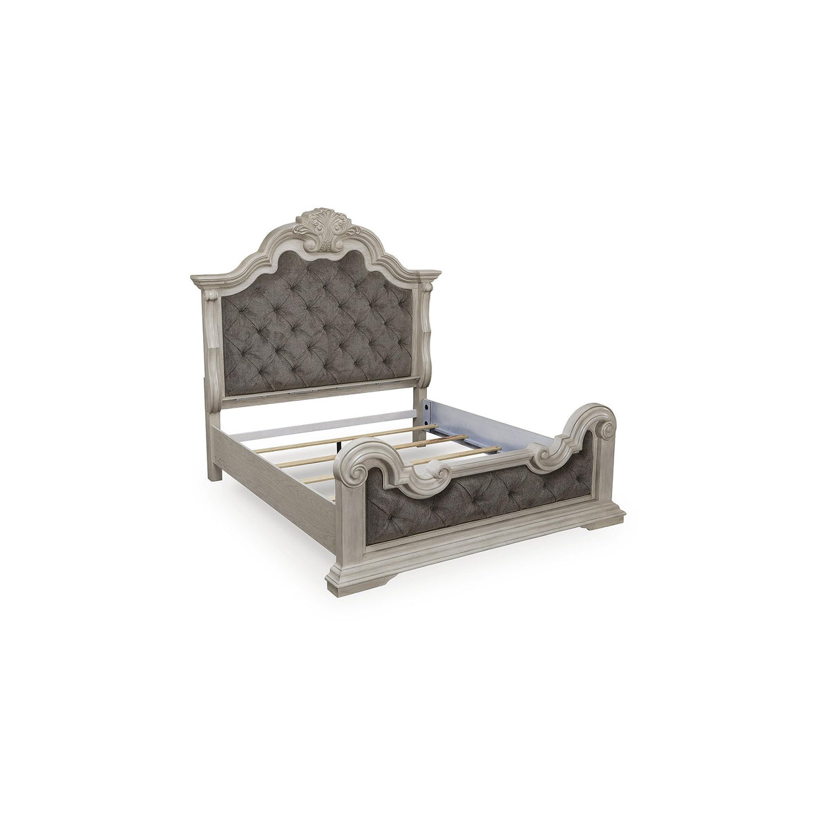 Upholstered Panel Bed – Traditional Tufted Design