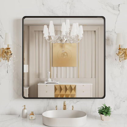 Rounded Rectangle Vanity Mirror – Metal Frame