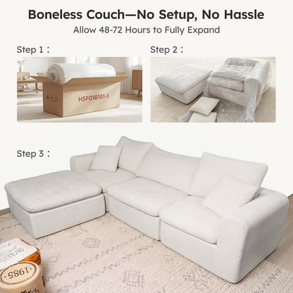 Boneless Sofa – Deep Seat Cloud Lounge Design
