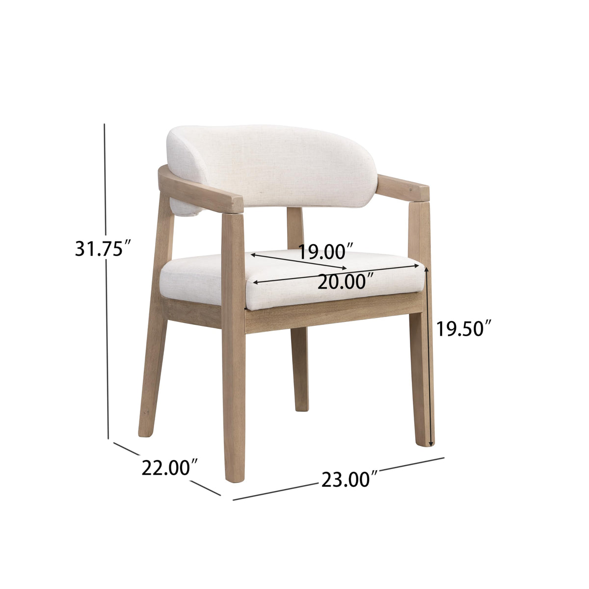 Modern Wood Dining Table Set for 8