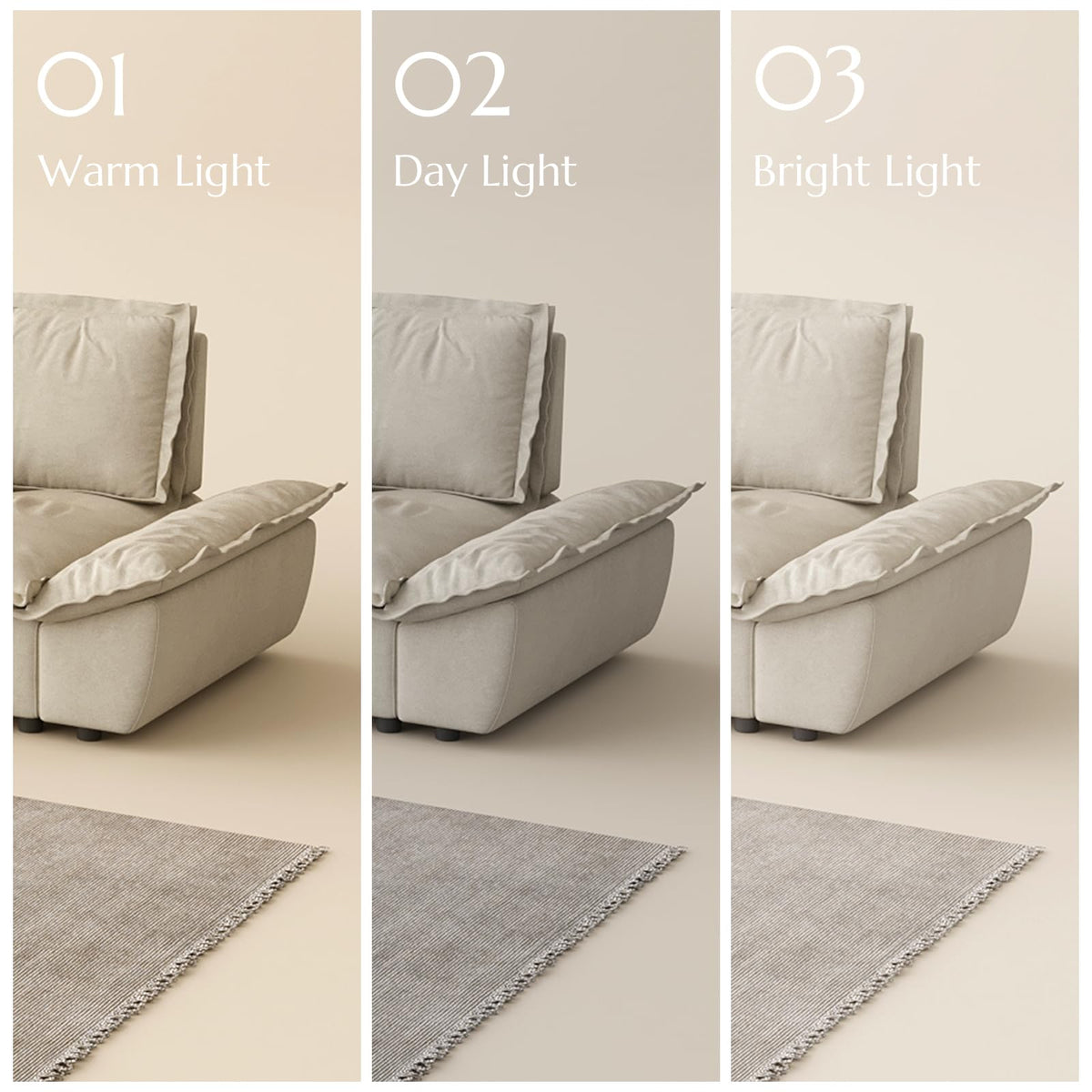 Oversized Modular Sectional Sofa – Deep Seat Design
