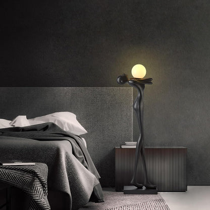 Human Shaped Floor Lamp with Sculptural Design
