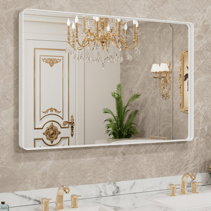 Rounded Rectangle Vanity Mirror – Metal Frame