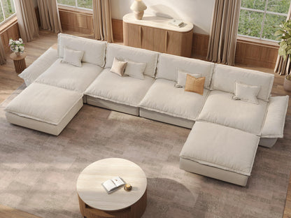 Oversized Modular Sectional Sofa – Deep Seat Design
