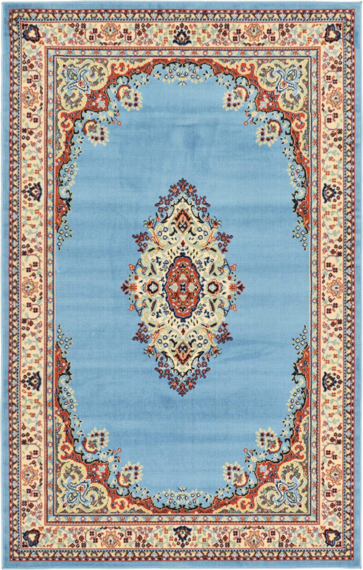Unique Loom Reza Collection Traditional Persian Style Area Rug