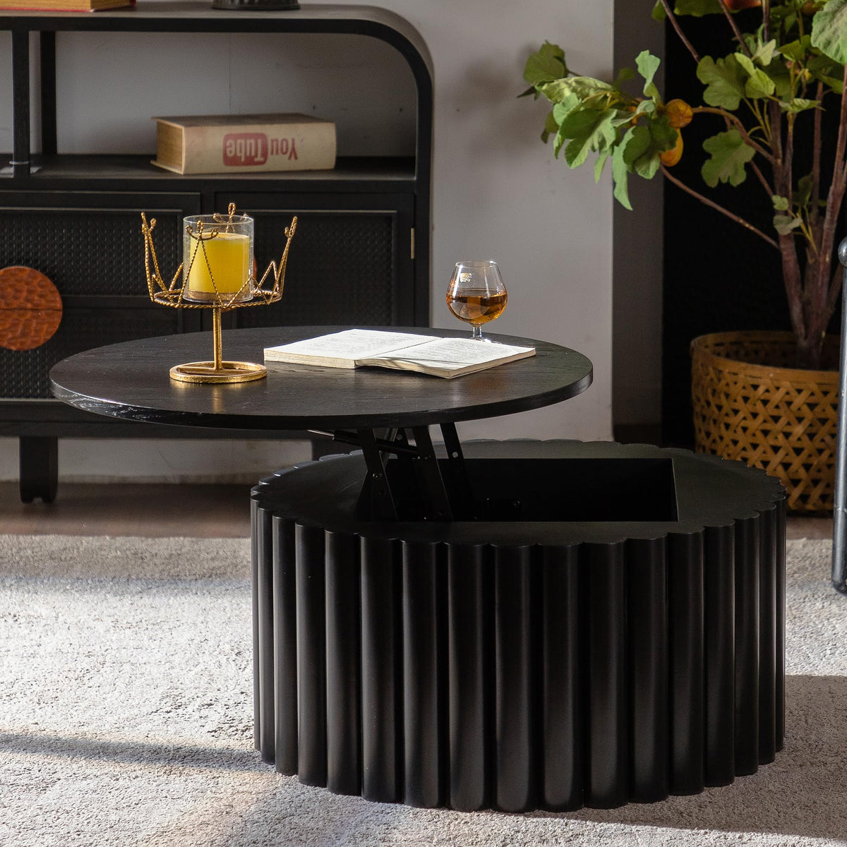 Modern Coffee Table with Sculptural Design