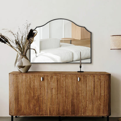 Gold Wall Mirror – Metal Frame Vanity Design