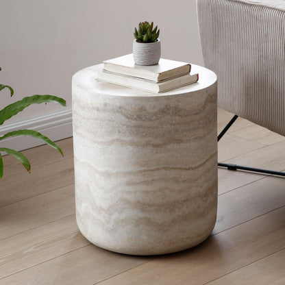 Round Fiberglass Coffee Table with Modern Design