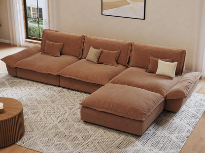 Oversized Modular Sectional Sofa – Deep Seat Design
