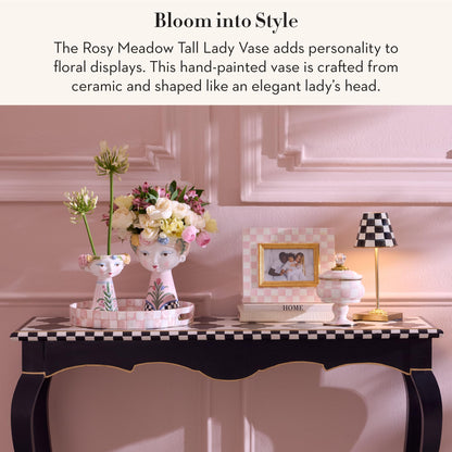 Ceramic Lady Vase – Sculptural Floral Design