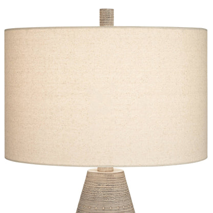 30 Inch Vase Table Lamps in Natural Gray Set of 2
