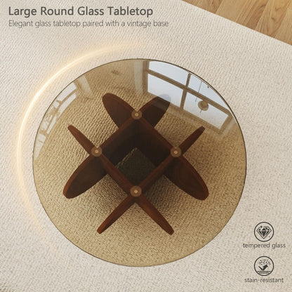 Tempered Glass Coffee and Side Table Set
