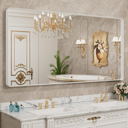 Rounded Rectangle Vanity Mirror – Metal Frame