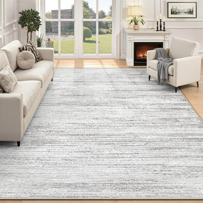Washable Area Rug with Modern Printed Design