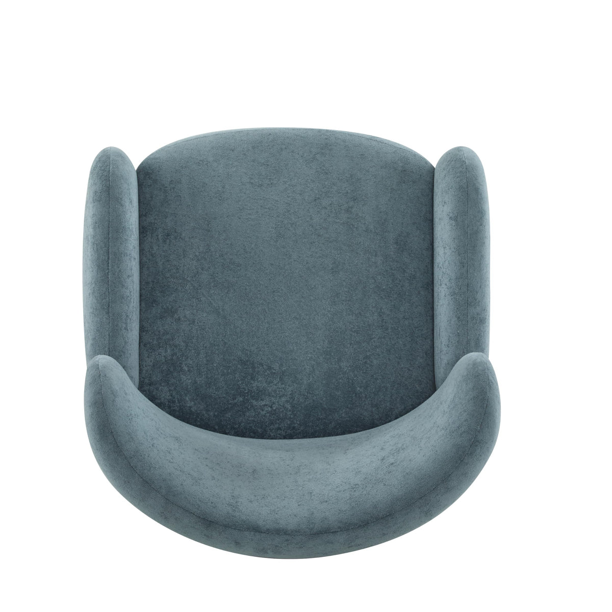 Velvet Wingback Accent Chair – Mid-Century Design