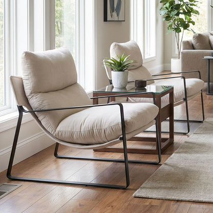 Modern Accent Armchair – Sculpted Lounge Design