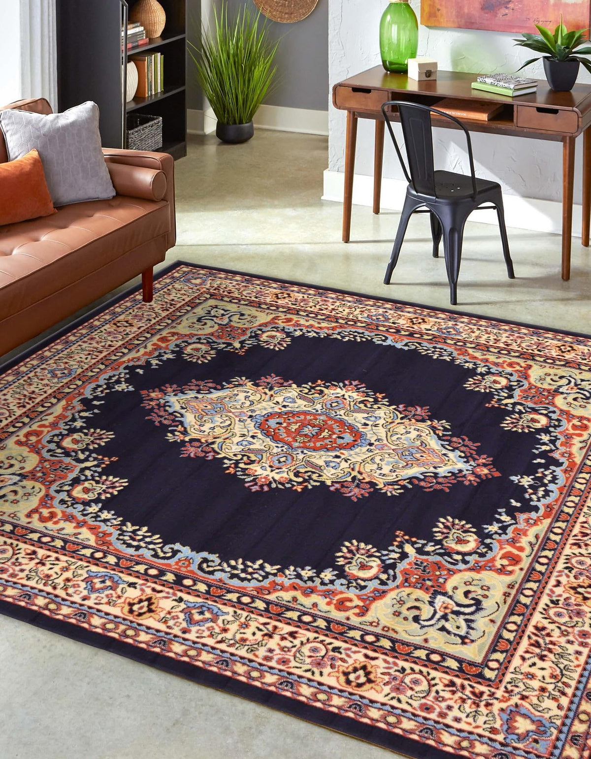 Unique Loom Reza Collection Traditional Persian Style Area Rug