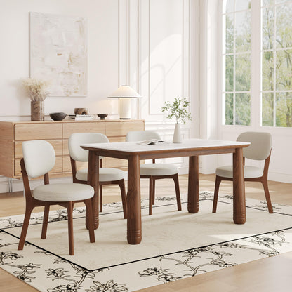 Sintered Stone Dining Table Set for 6